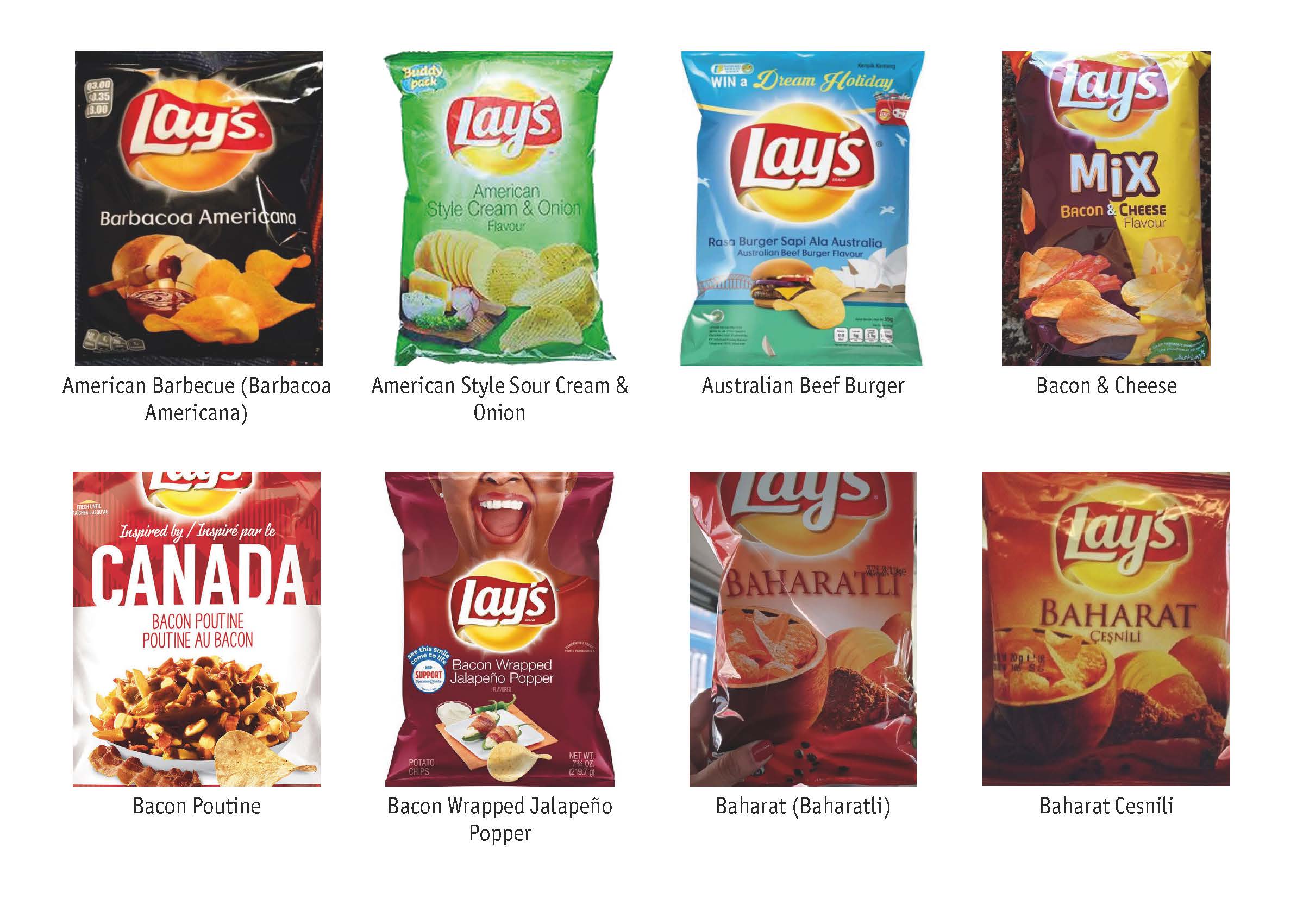 All Lay's Flavours