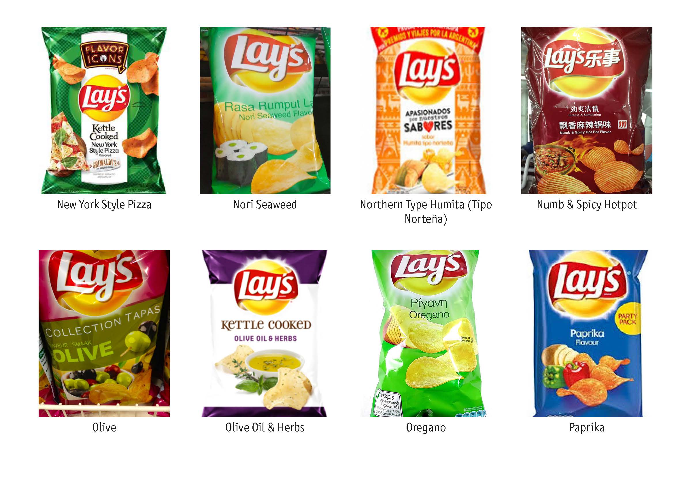 All Lay's Flavours