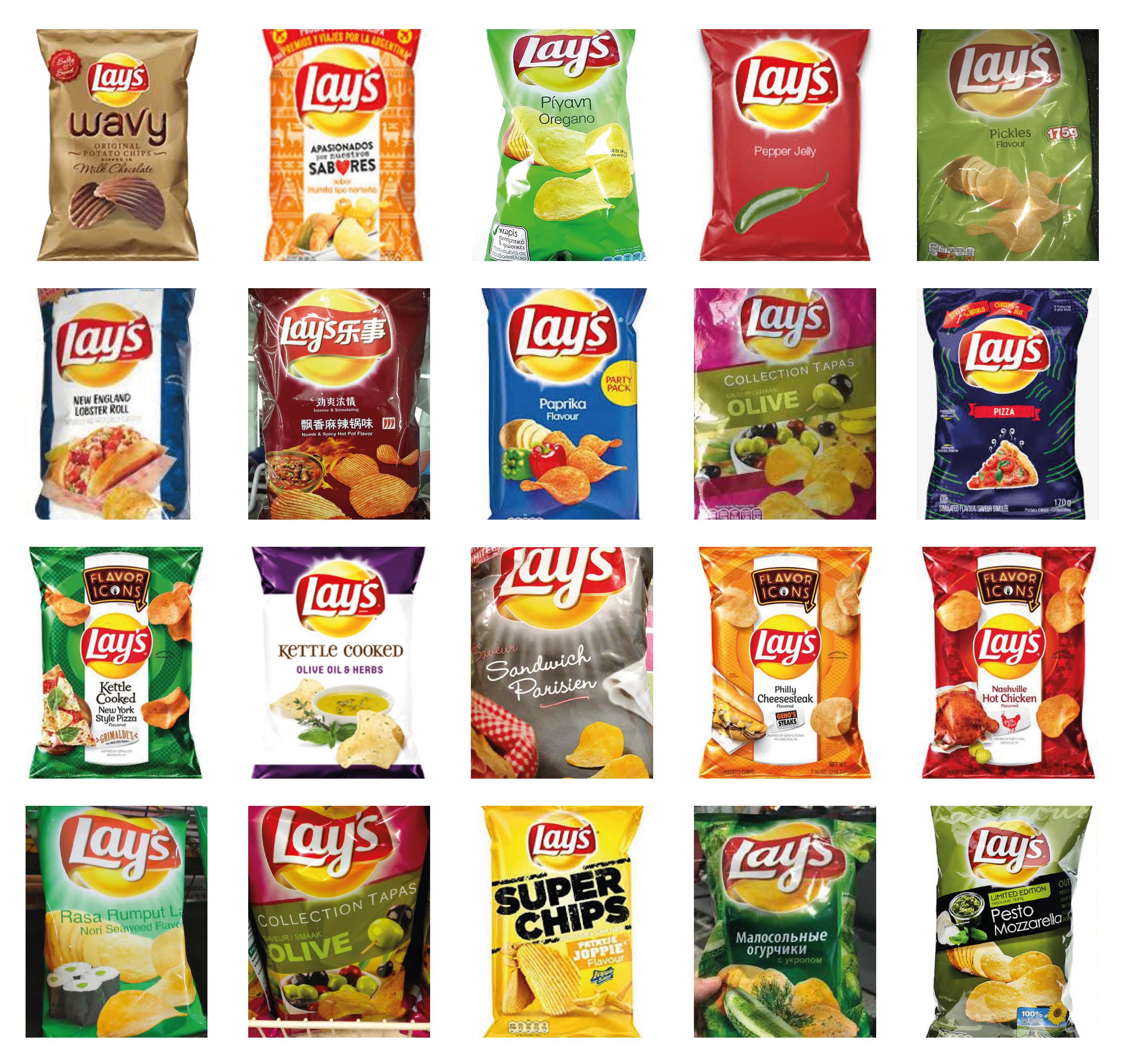 All lays crisps 7