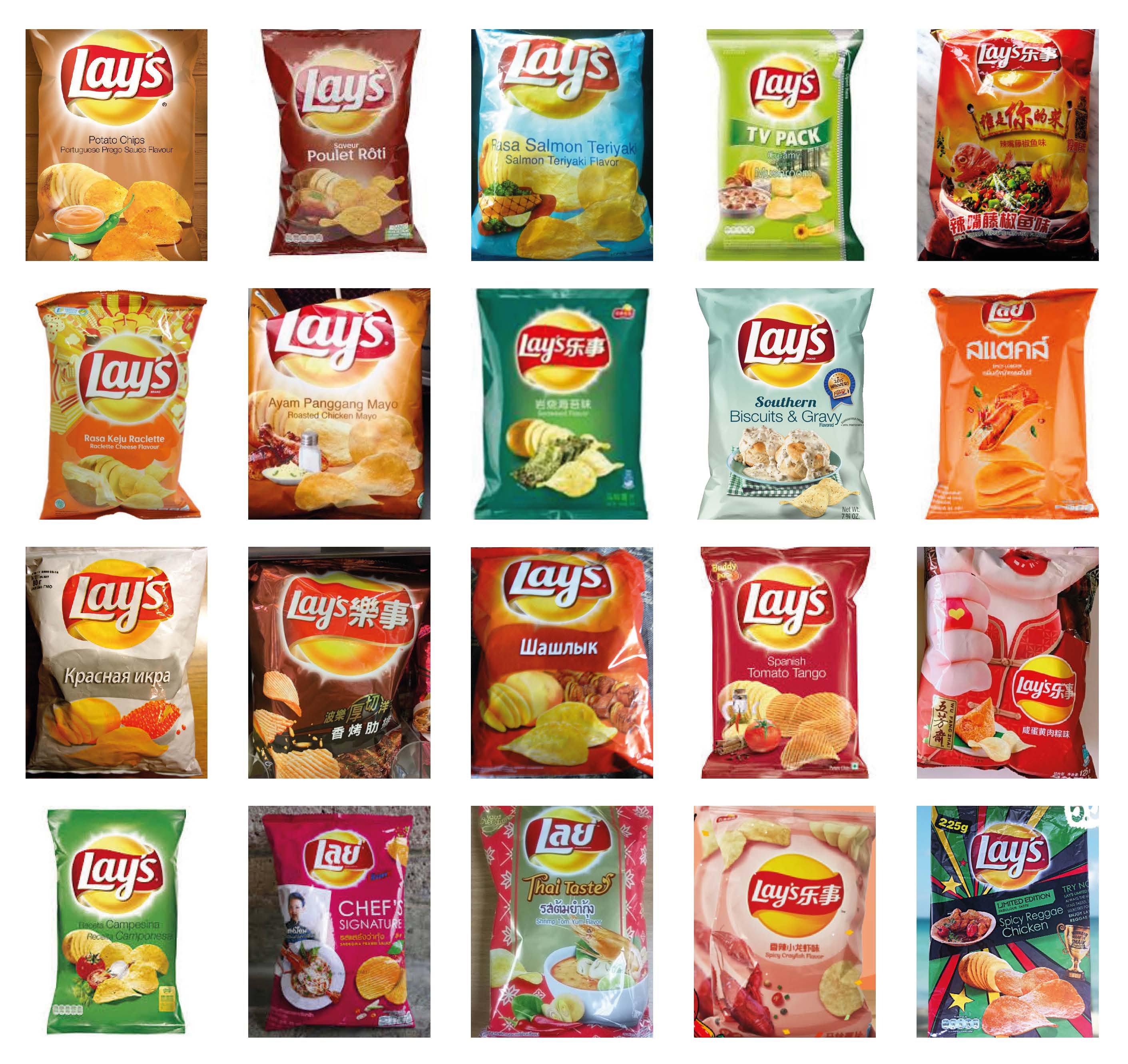 All lays crisps 8