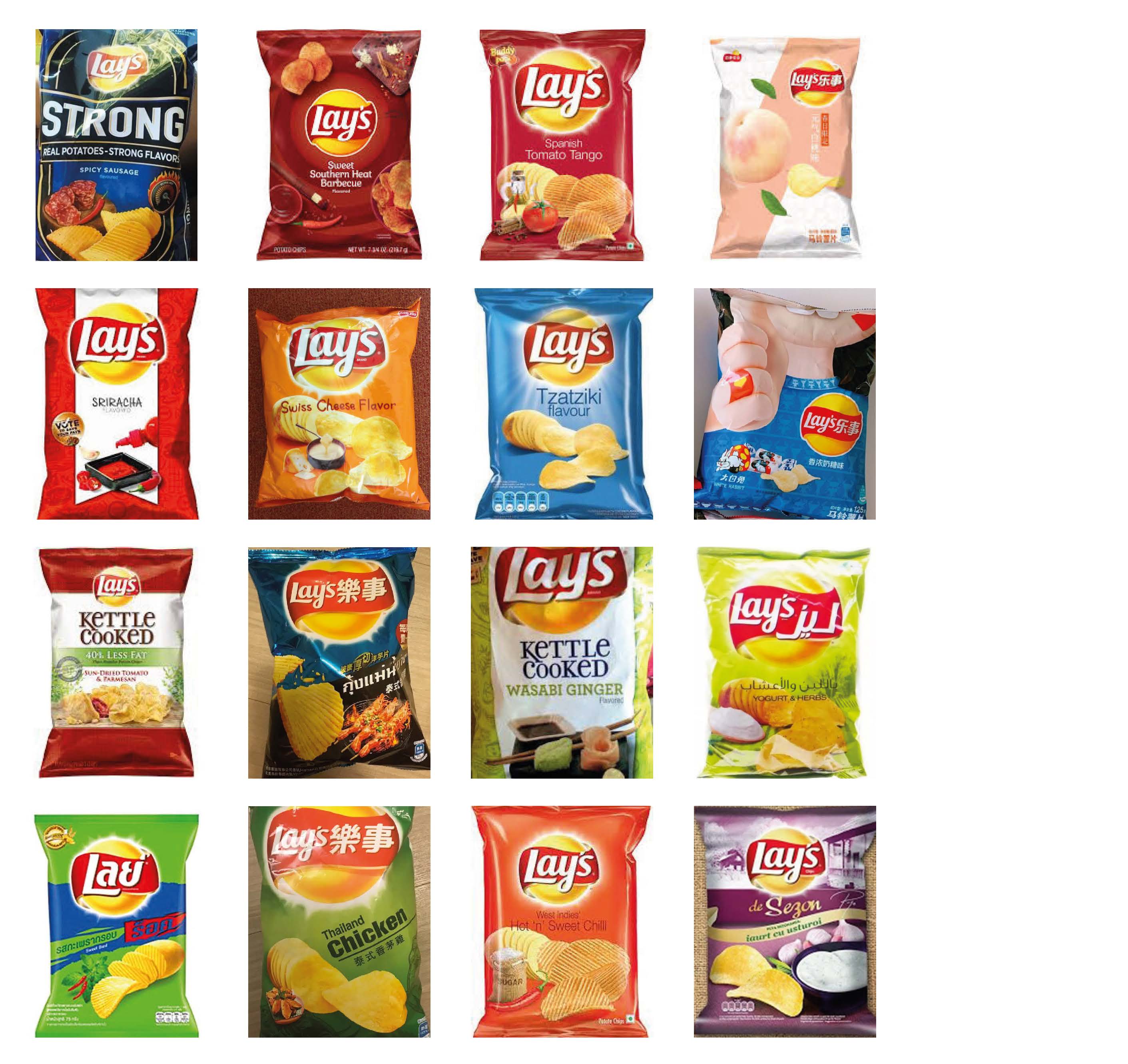 All lays crisps 9