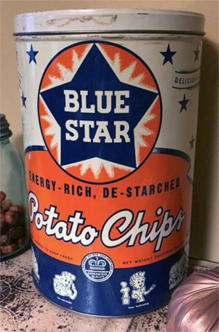 Blue Star tin