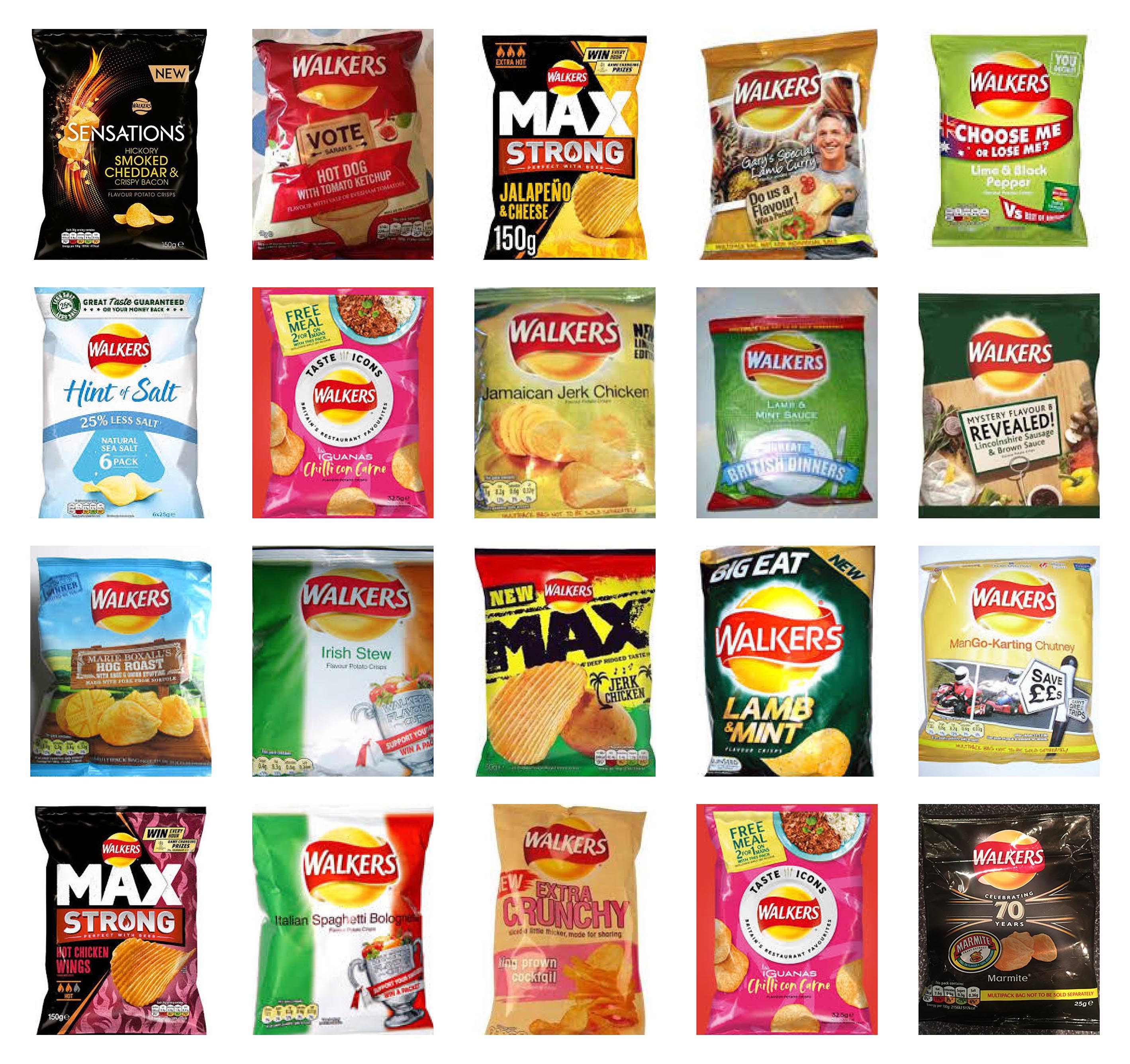141 Flavours Walkers Crisps With Lots Of Special Editions Museum Of 141 Flavours Walkers Crisps With Lots Of Special Editions Museum Of