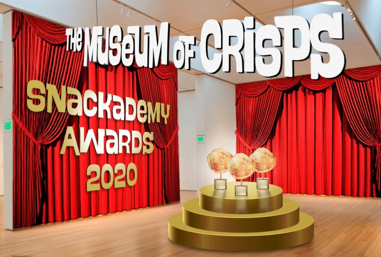 Picture of awards 2020 Snackademy Awards podium